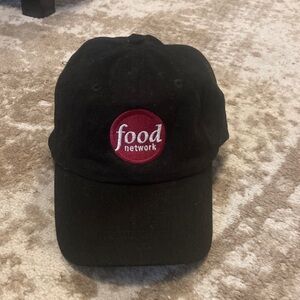 Food Network Black Hat with Red Logo